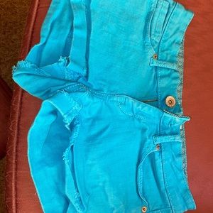 Blue areo shorts